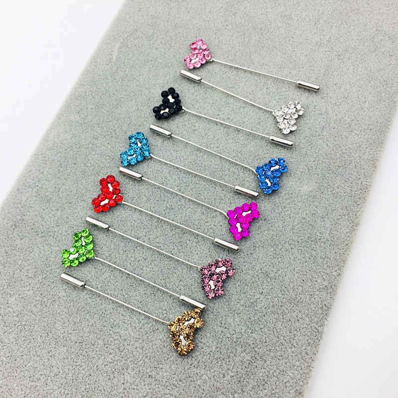 Set de ace de broșă pentru eșarfă cu strasuri pentru femei, 10 buc. Ace pentru hijab de cristal, agrafe de siguranță pentru basma