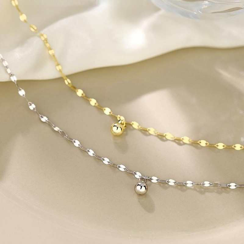 Nouă gleznă cu pandantiv cu bile norocoasă pentru femei, brățară cu lanț cu val, picior, bijuterii pentru picioare, vară, plajă, gleznă strălucitoare, cadou de ziua mamei