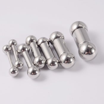 1 τεμ 12g-00G από ανοξείδωτο ατσάλι Γλώσσα ίσια Barbell Piercing Θηλή Μεγάλο μετρητή Tragus Ear Piercing Εσωτερικά με σπείρωμα