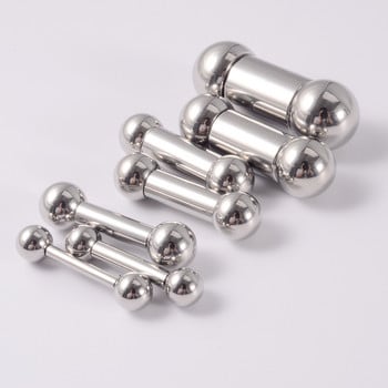 1 τεμ 12g-00G από ανοξείδωτο ατσάλι Γλώσσα ίσια Barbell Piercing Θηλή Μεγάλο μετρητή Tragus Ear Piercing Εσωτερικά με σπείρωμα