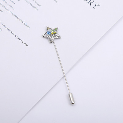 Coroana la modă Floare Steaua Ace Broșe Perle Strass Esarfă Cataramă șal Cardigan Ac lung Aliaj de zinc Accesorii pentru femei