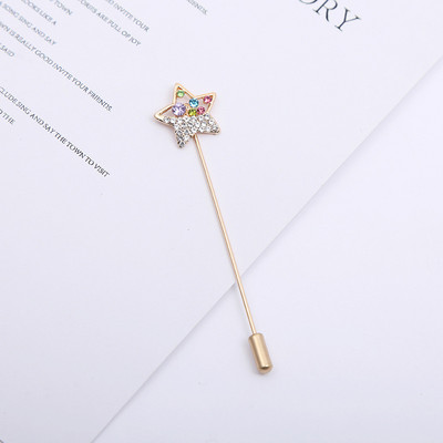 Coroana la modă Floare Steaua Ace Broșe Perle Strass Esarfă Cataramă șal Cardigan Ac lung Aliaj de zinc Accesorii pentru femei