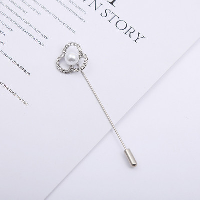 Coroana la modă Floare Steaua Ace Broșe Perle Strass Esarfă Cataramă șal Cardigan Ac lung Aliaj de zinc Accesorii pentru femei