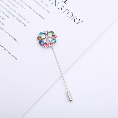 Coroana la modă Floare Steaua Ace Broșe Perle Strass Esarfă Cataramă șal Cardigan Ac lung Aliaj de zinc Accesorii pentru femei