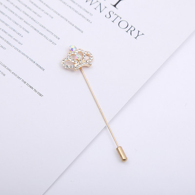 Coroana la modă Floare Steaua Ace Broșe Perle Strass Esarfă Cataramă șal Cardigan Ac lung Aliaj de zinc Accesorii pentru femei