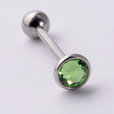 Piercing inel cu mreană cu limbă prețioasă CZ plat, cu filet intern, cercei, bijuterii de piercing pentru mamelon drept.