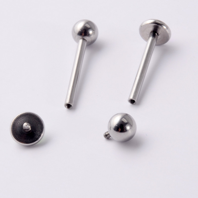 Piercing inel cu mreană cu limbă prețioasă CZ plat, cu filet intern, cercei, bijuterii de piercing pentru mamelon drept.