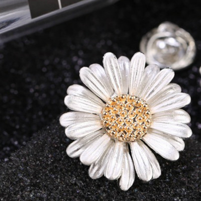 Broșe cu margarete mici, anti-lumină, cu flori pentru rever, guler, cu ac, cardigan, șal, eșarfă, cataramă, haine, accesorii pentru femei, cadou