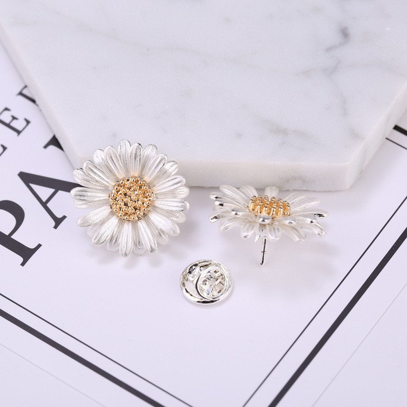 Broșe cu margarete mici, anti-lumină, cu flori pentru rever, guler, cu ac, cardigan, șal, eșarfă, cataramă, haine, accesorii pentru femei, cadou