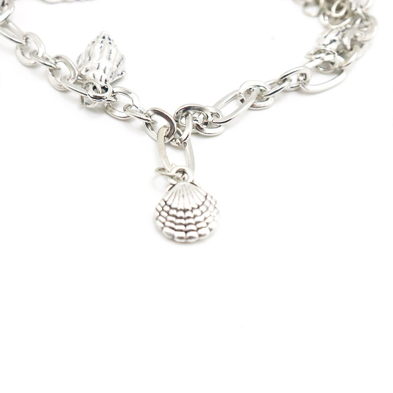 ZHONGVI Anklets de epocă pentru femei Starfish Shell pandantiv gleznă vară plajă picior gleznă boemă gleznă brăţară pe picior bijuterii