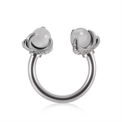 1 bucată 16G din oțel inoxidabil opalit dragon inel nas potcoave piercing Nariz în formă de C ureche cartilaj Helix piercing bijuterii