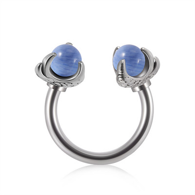 1 bucată 16G din oțel inoxidabil opalit dragon inel nas potcoave piercing Nariz în formă de C ureche cartilaj Helix piercing bijuterii