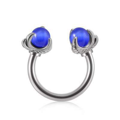 1 bucată 16G din oțel inoxidabil opalit dragon inel nas potcoave piercing Nariz în formă de C ureche cartilaj Helix piercing bijuterii