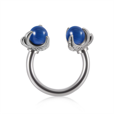 1 bucată 16G din oțel inoxidabil opalit dragon inel nas potcoave piercing Nariz în formă de C ureche cartilaj Helix piercing bijuterii