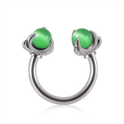 1 bucată 16G din oțel inoxidabil opalit dragon inel nas potcoave piercing Nariz în formă de C ureche cartilaj Helix piercing bijuterii