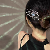2022 Nou stil chinezesc personalitate Moonlight Gem Păianjen Agrafe Punk Sweet Cool Girl Hair Sticks Accesorii pentru păr Cochiră
