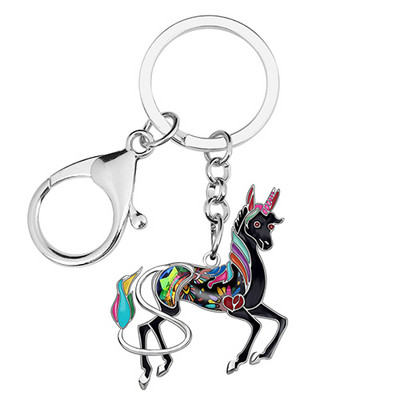 Din aliaj de email Bonsny, zână colorată, lanțuri de chei, breloc de modă, bijuterii pentru femei, fete, pentru decorare cu pandantiv