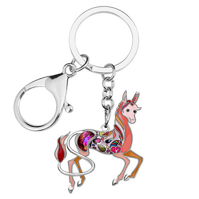 Din aliaj de email Bonsny, zână colorată, lanțuri de chei, breloc de modă, bijuterii pentru femei, fete, pentru decorare cu pandantiv