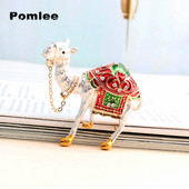 Pomlee email broșă colorată cămilă știft animal aur design nou bijuterii accesorii haine de iarnă insecte cadou bun de înaltă calitate