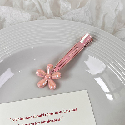 Clip cu ciocul de rață Super Fairy Pink Clip fără sudură Agrafă laterală la modă coreeană Fată Dulci Drăguț Agrafă Bride accesorii pentru păr femei