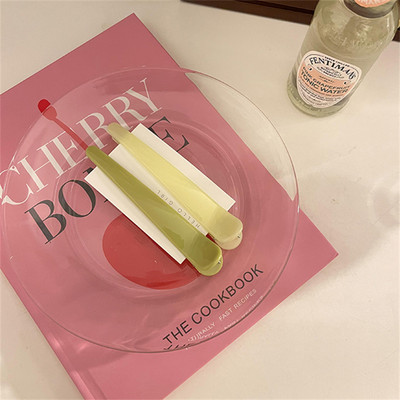 2 buc/set coreeană de modă cremă culoare gradient agrafă de machiaj femei accesorii de păr breton agrafă dulce fetiță ac de păr