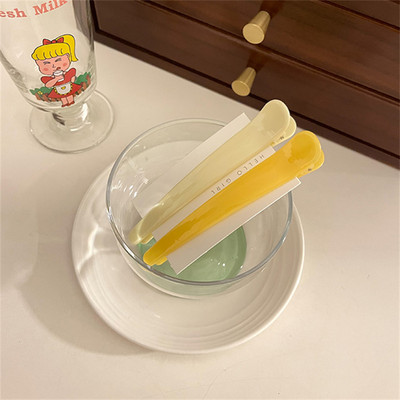 2 buc/set coreeană de modă cremă culoare gradient agrafă de machiaj femei accesorii de păr breton agrafă dulce fetiță ac de păr