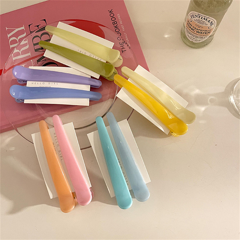 2 buc/set coreeană de modă cremă culoare gradient agrafă de machiaj femei accesorii de păr breton agrafă dulce fetiță ac de păr