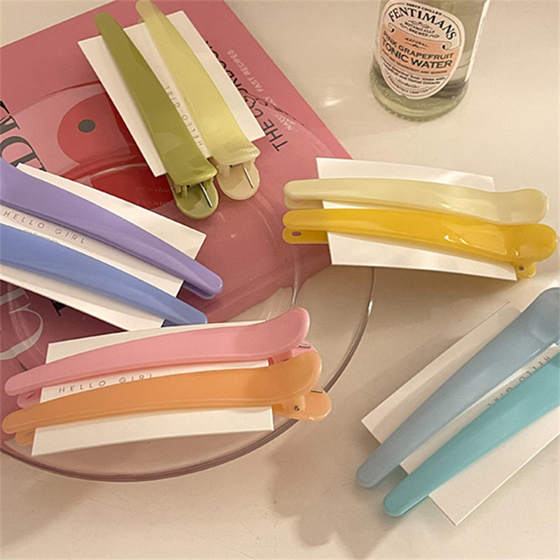 2 buc/set coreeană de modă cremă culoare gradient agrafă de machiaj femei accesorii de păr breton agrafă dulce fetiță ac de păr