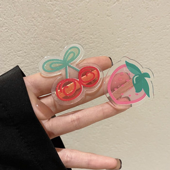 Kawaii Cartoon Strawberry Cherry Barrettes Hair Clip για γυναίκες Απλή ακρυλική φουρκέτα για κορίτσια 2022 Καλοκαιρινά αξεσουάρ μαλλιών