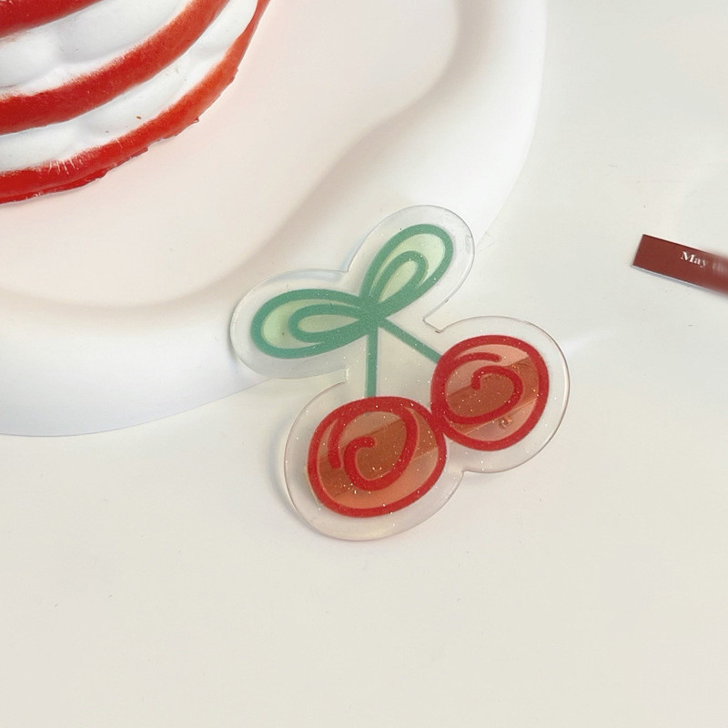 Agrafe de păr Kawaii din desene animate, căpșuni, cireșe, pentru femei, agrafe acrilice pentru femei, accesorii de păr de vară 2022