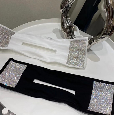 Femei, elegant, solid, coc cu strass, Maruko, pentru coafura DIY, unelte lungi, bentiță cu fundă, bentițe, accesorii de păr la modă