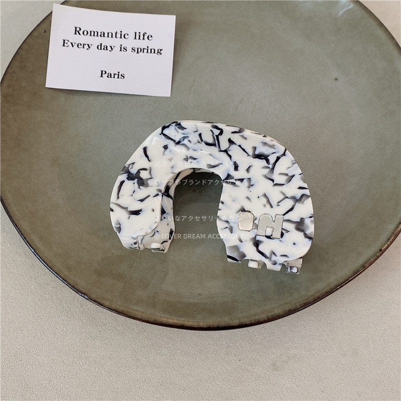 Moda coreeană Nouă clemă de păr geometrică cu acetat de culoarea jeleului, dulce, fetiță, de dimensiune mare, clemă de păr pentru femei, accesorii de păr