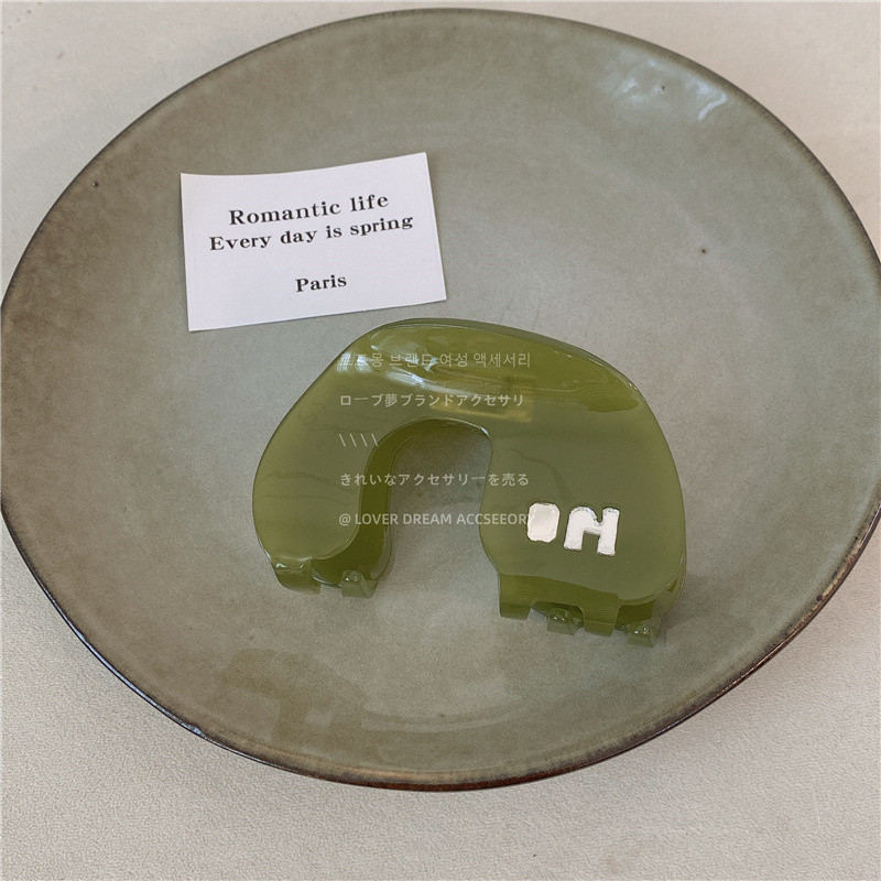 Moda coreeană Nouă clemă de păr geometrică cu acetat de culoarea jeleului, dulce, fetiță, de dimensiune mare, clemă de păr pentru femei, accesorii de păr