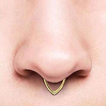 4 τμχ Tear Drop Septum Nose Clicker Piercing Nose Lip Segment Segment Rings Earrings Helix Cartilage Tragus Sleeper Body Jewelry