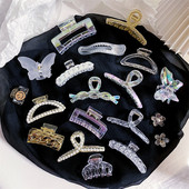 2022, noua moda, geometrică, colorată, accesorii de păr, simplu, transparent, agrafă de păr de crab, rășină, de dimensiuni mari, pentru femei, fete