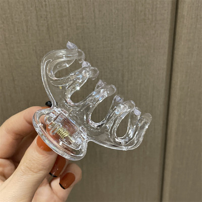 2022, noua moda, geometrică, colorată, accesorii de păr, simplu, transparent, agrafă de păr de crab, rășină, de dimensiuni mari, pentru femei, fete