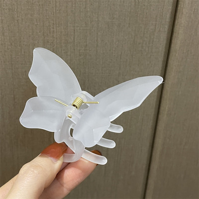 2022, noua moda, geometrică, colorată, accesorii de păr, simplu, transparent, agrafă de păr de crab, rășină, de dimensiuni mari, pentru femei, fete