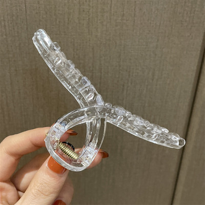 2022, noua moda, geometrică, colorată, accesorii de păr, simplu, transparent, agrafă de păr de crab, rășină, de dimensiuni mari, pentru femei, fete