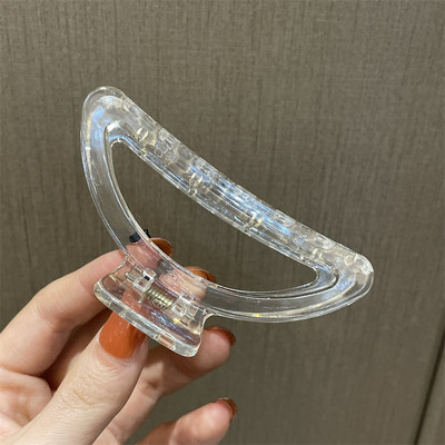 2022, noua moda, geometrică, colorată, accesorii de păr, simplu, transparent, agrafă de păr de crab, rășină, de dimensiuni mari, pentru femei, fete