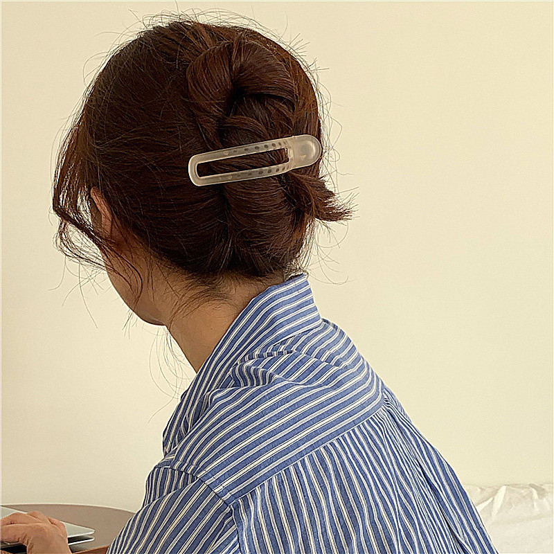 2022, noua moda, geometrică, colorată, accesorii de păr, simplu, transparent, agrafă de păr de crab, rășină, de dimensiuni mari, pentru femei, fete