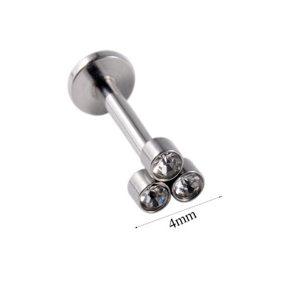 1 buc din oțel inoxidabil paw opal buze Stud Labret piercing CZ Gem Cluster ureche cartilaj Helix Lobe Conch Cercei Bijuterii pentru corp 16g