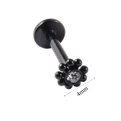 1 buc din oțel inoxidabil paw opal buze Stud Labret piercing CZ Gem Cluster ureche cartilaj Helix Lobe Conch Cercei Bijuterii pentru corp 16g