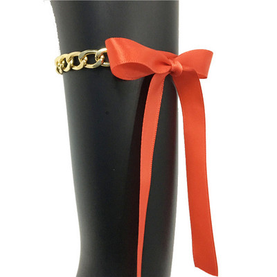 2 buc. Lanțuri de picior pentru femei de modă 2022, drăguț, lanț de metal, panglici, bijuterii pentru picioare, pentru plajă de vară, brățări romantice pentru femeie