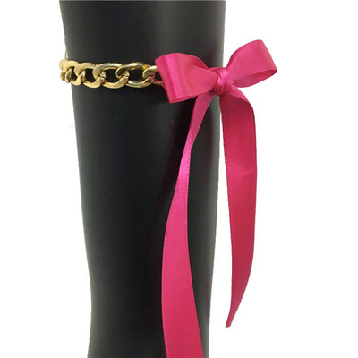 2 buc. Lanțuri de picior pentru femei de modă 2022, drăguț, lanț de metal, panglici, bijuterii pentru picioare, pentru plajă de vară, brățări romantice pentru femeie