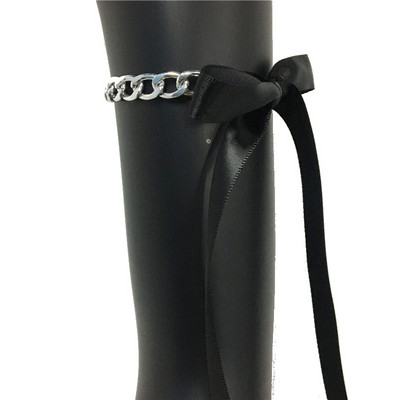 2 buc. Lanțuri de picior pentru femei de modă 2022, drăguț, lanț de metal, panglici, bijuterii pentru picioare, pentru plajă de vară, brățări romantice pentru femeie