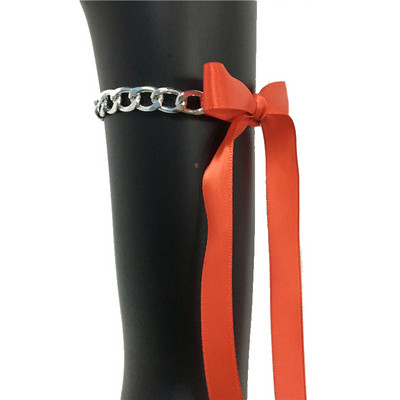 2 buc. Lanțuri de picior pentru femei de modă 2022, drăguț, lanț de metal, panglici, bijuterii pentru picioare, pentru plajă de vară, brățări romantice pentru femeie