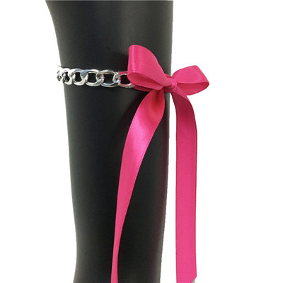 2 buc. Lanțuri de picior pentru femei de modă 2022, drăguț, lanț de metal, panglici, bijuterii pentru picioare, pentru plajă de vară, brățări romantice pentru femeie