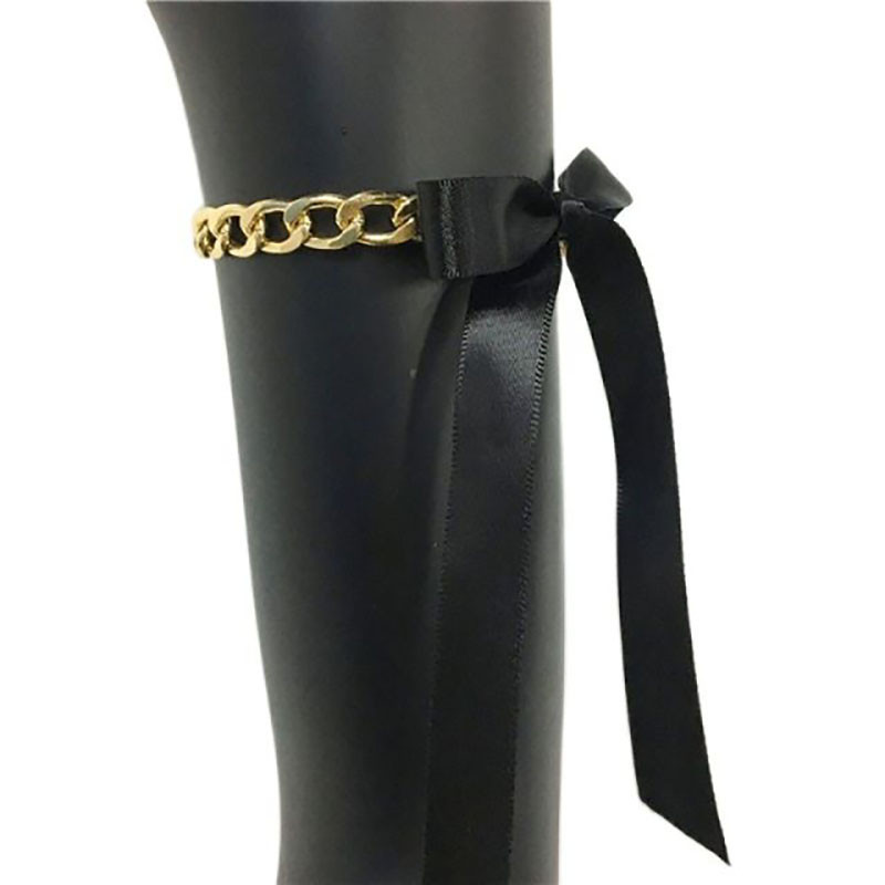 2 buc. Lanțuri de picior pentru femei de modă 2022, drăguț, lanț de metal, panglici, bijuterii pentru picioare, pentru plajă de vară, brățări romantice pentru femeie