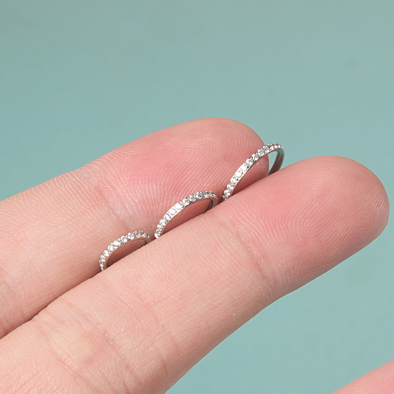 16G G23 titanijski prsten za nos šarke kliker otvorena dijafragma prsten za usne za nos modne dame okrugle naušnice nakit za piercing