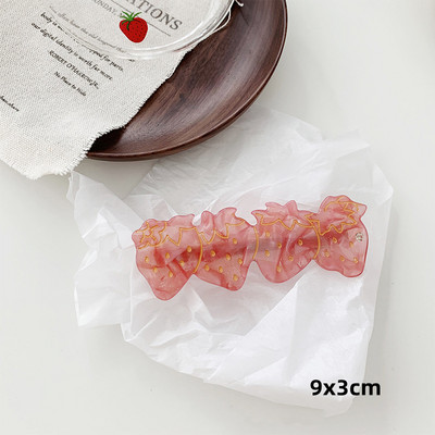 Cute Sweet Girl Retro Cristal Căpșuni Agrafă laterală Acetat Clip de păr Breton Clip Femei Accesorii de păr Bijuterii de păr Y2K